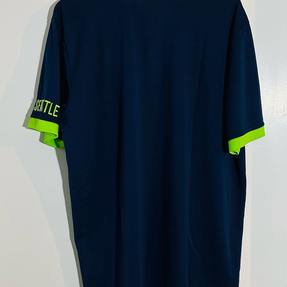 NFL Seattle Seahawks Navy and Green  Polo Shirt New with tag size XL - Picture 2 of 7